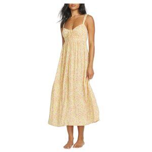 Billabong Yellow Floral Midi Dress